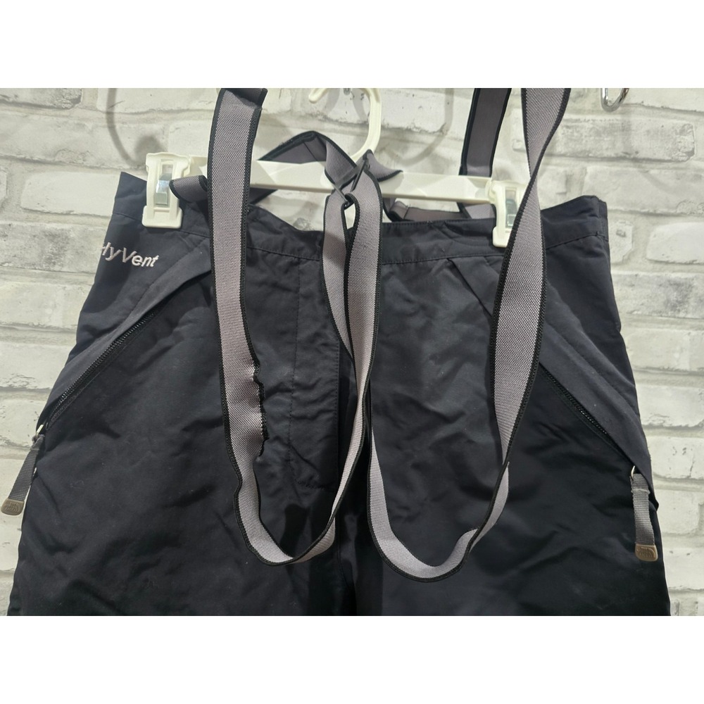 The North Face HyVent Women M Ski Snow‎ Board Pants Suspenders Black - Picture 7 of 16